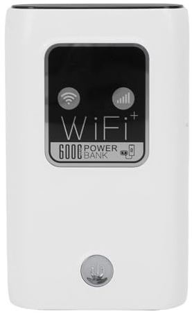 Dpofirs Tragbarer WLAN-Router mit 300 Mbit/s, Mobilem WLAN-Hotspot und Powerbank für Europäische Reisende