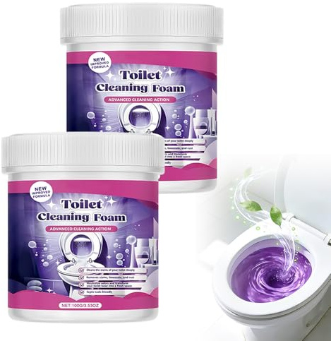 Powerful Foam Toilet Cleaner, 2026 New Limescale Remover Toilet, Extra Strong Cleaning Products for Toilet Shine and Keep Fresh, Effective Removes Limescale, Urine Scale (2, 100g/PC)
