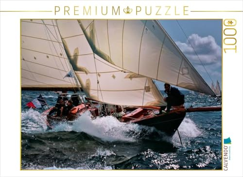 CALVENDO Puzzle Segelboot auf dem Meer | 1000 Teile Lege-Größe 64 x 48 cm Foto-Puzzle für glückliche Stunden