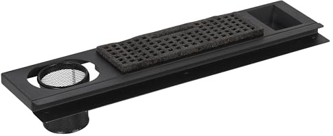Studio Designs Metal Art Tray, Charcoal Black, 60 x 16.5 x 10 cm