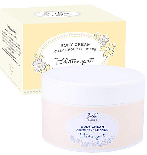 BadeFee - Körpercreme Blütenzart 200ml - Pflegendes Body Lotion mit Aloe Vera, Kakao- und Sheabutter für zarte & geschmeidige Haut, ohne Mikroplastik, vegan & Tierversuchsfrei, Made in Germany