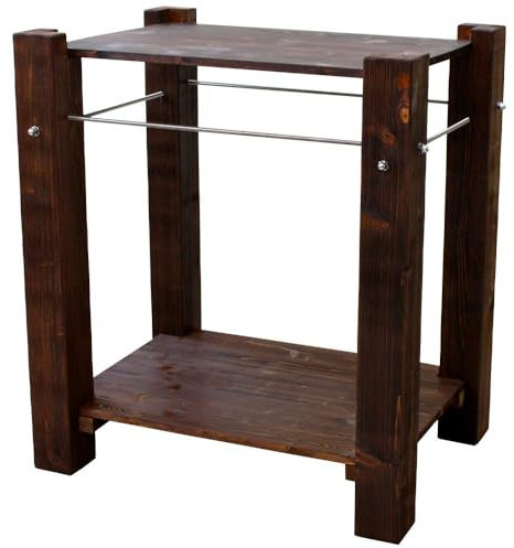 Amtra Tower Halterung für Shallow 75 x 50 Farbe Nussbaum Massivholz