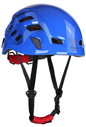 Heemtle Sicherheitshelm Kopfschutz Felsen Klettern Baum Arborist Abseiling BAU Luft Arbeiten Abseilen Rettungsausrüstung 5 Farben optional (einstellbar:54-62CM)