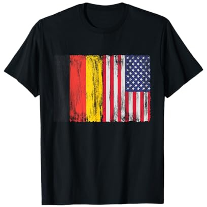 Deutschland und USA US Amerikanisch Flagge Flaggen T-Shirt