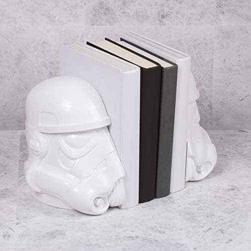 Original Stormtrooper – weiße Stormtrooper Helmbuchstützen Star Wars coole Bürodekoration