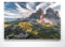 Atemberaubendes Berg Bild Dolomiten, 3 Zinnen Südtirol - als 90x60cm große XXL Leinwand. Wandbild als Hintergrund und Deko für Wohnzimmer & Schlafzimmer. Fertig aufgespannt auf 4cm Holz-Keilrahmen