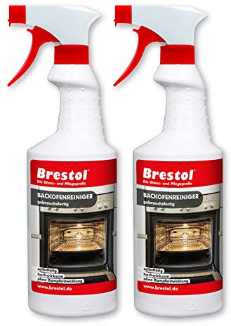 Limpiador de horno y parrilla, 2 x 750 ml, funciona solo, limpiador para parrilla, horno, wok, raclette, sartén, sartén, freidora, placa de cocina o chimenea
