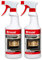 Limpiador de horno y parrilla, 2 x 750 ml, funciona solo, limpiador para parrilla, horno, wok, raclette, sartén, sartén, freidora, placa de cocina o chimenea