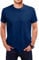 Love My Fashions Men's Round Neck Short Sleeves Plain T-Shirt Navy Blue