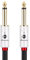 BOAACOUSTIC JIB Audiofila Professional Cavo Strumento, Cavo Jack 6,35 mm Mono per Chitarra [1m] Noiseless per collegare Chitarra elettrica, Basso Tastiera a Amplificatore -1 m