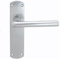 Serozzetta Eden Door Handles on Backplate - Latch - Satin Chrome