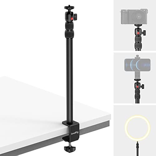 SmallRig Selection Supporto da Tavolo Supporto per Illuminazione Regolabile da 13 a 35,4 (33 cm-90 cm) per Fotocamera da Scrivania con Testa a Sfera da 1/4 - 3488