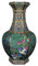 Classique Antique Enamel Céramique Vases Vase Green Vase Craft Accueil Décoration Collecte de la Chambre Accessoires