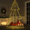 vidaXL Weihnachtsbaum Kegelform 240 LEDs Indoor und Outdoor 118x180 cm