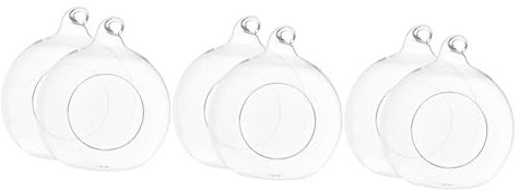 POPETPOP 6 STK Hamster-glashaus Hamsterkäfig Aus Glas Hängende Terrarienkugel Pflanzbehälter Für Terrarium Luftpflanzen Terrarium Halter Für Luftfarn Hamsterkäfige Klein Igel Die Glühbirne