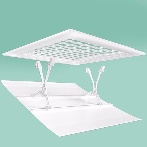 WHYATT Klimagerate Windabweiser Air Deflector Zentrale Klimaanlage Luftleitplatte, Luftleitplatte Büro Hotel Universal Anti (Color : Grid air Outlet Windshield, Size : 23.6X23.6IN60X60CM)