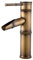 Namuoto Rubinetto Cascata Alto Rubinetto Miscelatore per Lavabo da Bagno Bagno Miscelatore Lavabo Bagno Monocomando, Retro Rubinetto di Bambù Ottone Antico