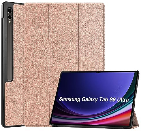 Lobwerk Cover für Samsung Tab Galaxy S9 Ultra SM-X910 SM-916B 14.6 Zoll Tablethülle Schlank mit Standfunktion und Auto Sleep/Wake Funktion