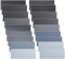 54 Stück Schleifpapier Set, Schmirgelpapier Körnung von 80 bis 10000 Trocken Nass Sandpapier Wasserschleifpapier zum Polieren Schleifen für Holz Metall Glas Auto