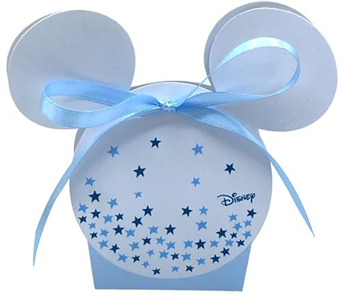 LE GEMME DI VENEZIA Bomboniera Scatola per Confetti Topolino Set 20 pz Art 68048 con bigliettino personalizzato stampa in omaggio