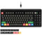 OHY XVX - Teclado para juegos retro con cable al 75 % con 2 puertos HUB, teclado mecánico M87 Pro con interruptores personalizables, RGB compacto para jugadores, negro clásico
