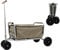 Beachtrekker Life Faltbarer Bollerwagen + Feststellbremse, klappbarer Handwagen (Gummi/PU-Reifen, Beige)