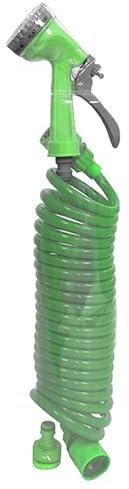 HERSIG - Manguera espiral de jardín verde claro. - 20m.