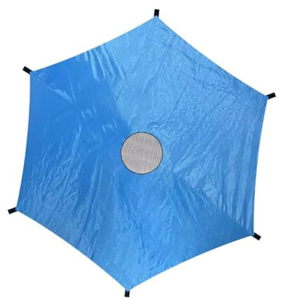 Baoblaze Trampoline Shade Cover Trampoline Sun Protection Cover Summer Backyard Tearproof Trampoline Rain Cover for 6 Poles, 6ft