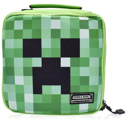 FYDZBSL Bolsa isotérmica para comida infantil, Minnee-Crraft Bolsa Isotérmica, Reutilizables anime Lunch Bag, Bolsa de Picnic Térmica Portátil, Ideal para picnics de trabajo viajes escolares