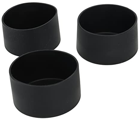Bota de Copa de Silicona, Cubierta Inferior de Botella de Agua Antideslizante Suave para de Fitness Escolar, Paquete de 3 (BLACK)