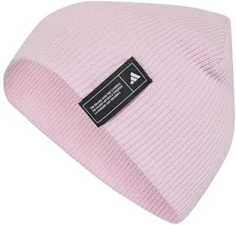Adidas Unisex Essentials Beanie, Clear Pink/Black/White, M