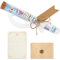 BOFUNX Zur Taufe Geldgeschenke Verpackung Taufe Geschenk mit Holzfische Deko Zur Taufe Aufkleber Umschläge Taufgeschenke für Mädchen und Jungen