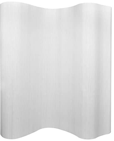 Divisorio in bambù, bianco, 250 x 165 cm