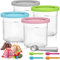 RDDAIPE 4PCS Pot pour Ninja Creamy, 500ML Pot pour Ninja Machine a Glace, Récipients à Crème Glacée de Rechange pour Ninja Creami NC299AM/C300S, Bol pour Ninja Creamy Accessoires