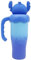 Thermobecher mit Henkel 800 ml, Trinkbecher mit Deckel und Strohhalm Doppelwandig Isoliert,becher mit deckel und strohhalm，Blau stanley cup，stanley cup kinder，Cartoon (blau)