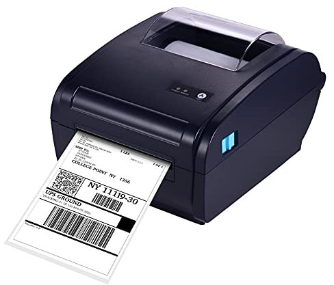 BT Thermal -Etikett -Drucker -Desktop -Versandpaketpaket -Label -Drucker -Drucker Kompatibel mit UPS für Kleine Unternehmensbelege (USB und BT verbinden EU)