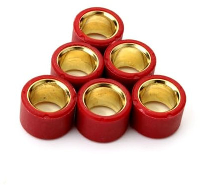 dEieHKw Lot de 6 Galets de variateur 7 g, 11 g, 12 g, 13 g, 16 g, Poids 20 x 15 mm for Moteurs 4 Temps 125 cm³ et 150 cm³(Brown)