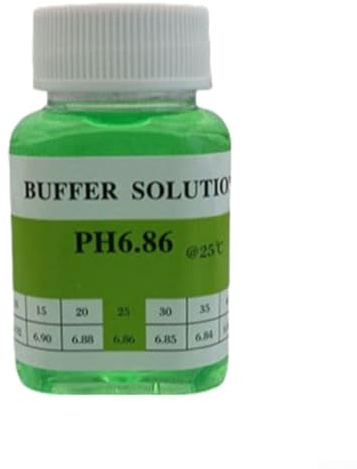 Tragbare pH-Kalibrierungslösung, 50 ml, Kunststoffflasche mit 4,00 6,86 9,18 Standard-Pufferwerten für genaue pH-Messgerät-Anpassung in Labortest-Experimenten, optionale Modellvarianten (PH6,86)