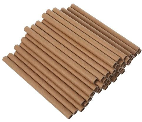 CIYODO 100 Mauerbienenröhrchen 15cm Papprollen mit 8mm Innendurchmesser als Einweg Nistmaterial für Bienenhotels und Insektenhäuser