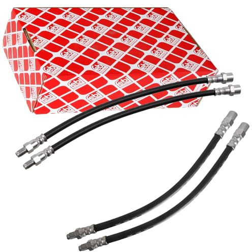 4x Febi Bremsschlauch vorne + hinten | 2x 05743, 2x 05742 passend für 123 C123 S123 W123 124