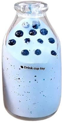 Bottle Shaped Squishy Toy, Slow Rising Stress Relief Ball with Realistic Juice Drink Design, Soft Sensory Fidget Toy for Kids and Adults, Portable Desk Companion for Anxiety and Focus