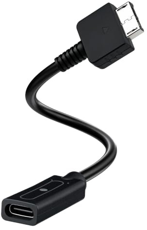 Mcbazel Typ-C Buchse auf PS Vita 1000 Ladeadapter-Kabel | Tragbares USB-C Stromversorgungskabel für PlayStation Vita 1000 (Fat Modell), Nur Ladefunktion (Kein Datenkabel)
