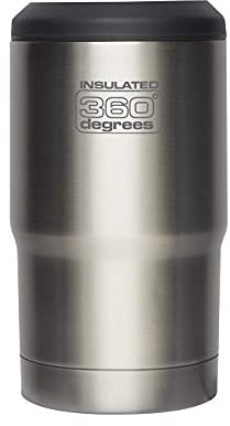 360 DEGREES Thermo-Bezug für Bierflaschen, Unisex für Erwachsene, Unisex, 360BEERCOZYST, Stahl, Einheitsgröße