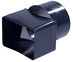 Adaptateur Cylindrique gris ardoise PVC diam 100