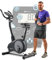 Hop-Sport Heimtrainer Spark Schwarz/Silber - Ergometer Heimtrainer Fahrrad mit Trainingscomputer & Pulssensoren, Fitnessbike für Sport Zuhause, 120 kg Max. Belastbarkeit