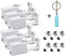 TONAUP 6 Stuck Ohrringe Damen mit Piercing Pistole, Einweg-Ohr-Piercing Ohrlochpistole Mit Ohrstecker, Ohrloch Stecher Set für Asepsis Piercing Kit Ohr-Piercing Gun
