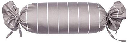 Janine Design Mako-Satin Nackenrollenbezug einzeln modernclassic 39023 Farbe Vulkan 57 Größe 15x40 cm Atmungsaktiv, Pflegeleicht, Feuchtigkeitsregulierend, Mit Reißverschluss, Öko-Tex Zertifiziert