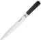Vogue Bistro Carving Knife 8 inch, Stainless Steel, Rockwell Hardness 52°, Blade Length 201mm, Black ABS Handle, Professional or Home Use | FS682