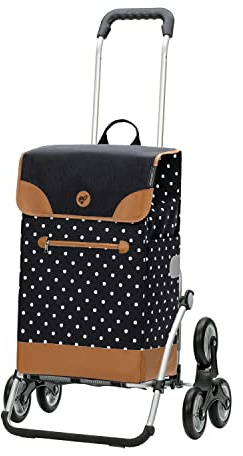 ANDERSEN Einkaufstrolley - Treppensteiger Royal Shopper Aiko schwarz 47 L Einkaufsroller,modern,Reflektor, Aluminium, klappbar, Räder abnehmbar, ...