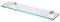 KES Estante Baño Cristal 50cm Baldas de Cristal Estanteria Baño Vidrio Templado 8MM con Soporte de Cromo Pulido, BGS3201